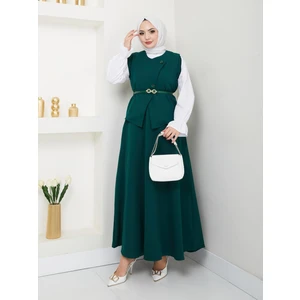 Çapraz Yelek Etek Takımı