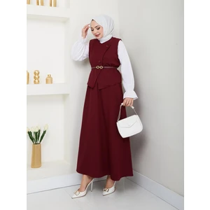 Çapraz Yelek Etek Takımı