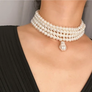 Choker Şık Inci Kolye