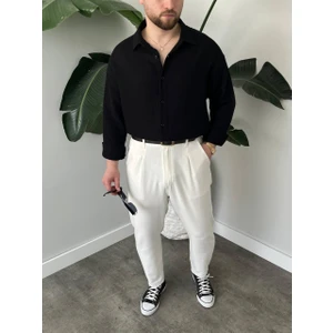 Erkek Regular Likralı Kırışmaya Dayanıklı Terletme Yapmayan Iç Göstermeyen Aerobin Kumaş Gömlek