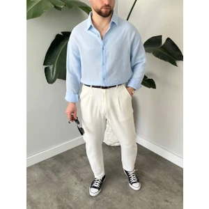 Erkek Regular Likralı Kırışmaya Dayanıklı Terletme Yapmayan Iç Göstermeyen Aerobin Kumaş Gömlek