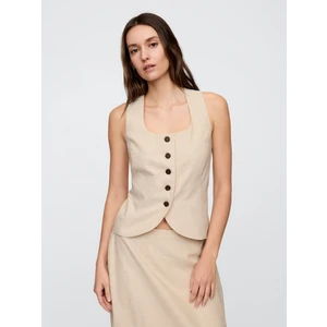 Kadın Bej Askılı Bluz