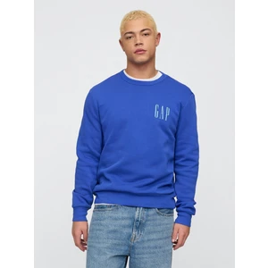 Erkek Mavi Gap Logo Fleece Sweatshirt