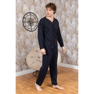 Mutlu City Erkek Boydan Düğmeli Yüksel Kalite Pamuk Pijama Takımı 16511