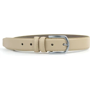Krem 3 cm Erkek Çocuk Kemeri (80-100CM)