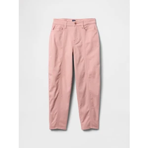 Kız Çocuk Pembe Barrel Jean Pantolon