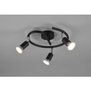 Mylights   Mat Siyah Üçlü LED Avize Hareketli Başlık Gün Işığı LED Ampullü Panasonic Marka Ledli