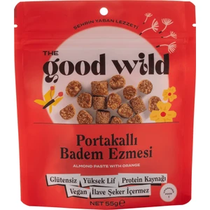 The Good Wild Glütensiz, Ilave Şekersiz Portakallı Badem Ezmesi 55 G