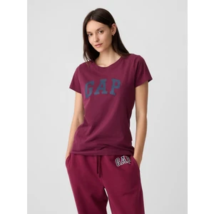 Kadın Bordo Gap Logo T-Shirt