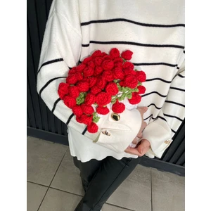 El Örgüsü Gül Buketi Çiçekli Battaniye, Şal Buket Battaniye, Buket Şal, Örgü Çiçek Buketi Battaniye Çiçekli Battaniye, Sevgililer Günü Şal Buket Battaniye