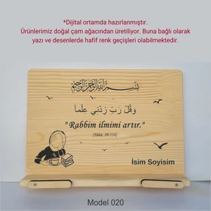 Münzevi İsme Özel Masaüstü Rahle/kitap Okuma STANDI-MODEL020