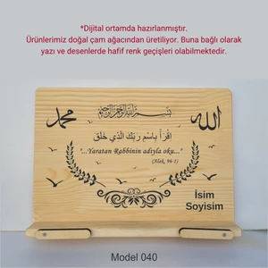 Münzevi İsme Özel Masaüstü Rahle/kitap Okuma STANDI-MODEL040