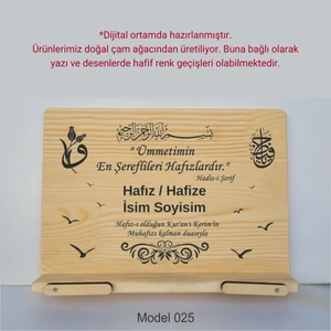 Münzevi İsme Özel Masaüstü Rahle/kitap Okuma STANDI-MODEL025