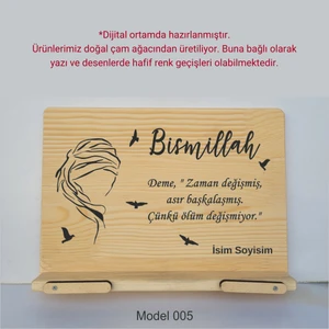 Münzevi İsme Özel Masaüstü Rahle/kitap Okuma STANDI-MODEL005