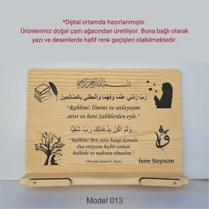 Münzevi İsme Özel Masaüstü Rahle/kitap Okuma STANDI-MODEL013