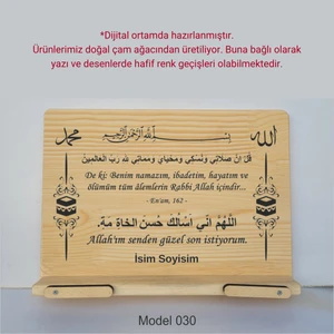 Münzevi İsme Özel Masaüstü Rahle/kitap Okuma STANDI-MODEL030