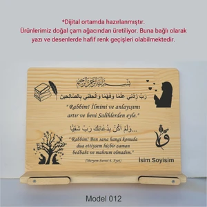 Münzevi İsme Özel Masaüstü Rahle/kitap Okuma STANDI-MODEL012