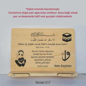 Münzevi İsme Özel Masaüstü Rahle/kitap Okuma STANDI-MODEL017