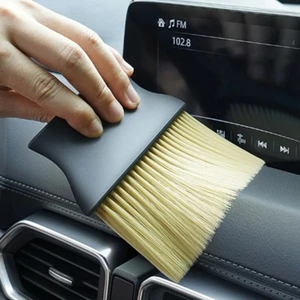 Araba Iç Detay Temizlik Fırçası Oto Klima Torpido Döşeme Fırçası Yumuşak Uçlu Kıl Fırça