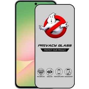 Samsung Galaxy A56 ile Uyumlu Tam Kaplayan Privacy Hayalet Temperli Ekran Koruycu Cam