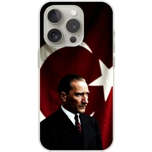 Dali Design iPhone 16 Pro Uyumlu Şeffaf Kılıf Atatürk 4 Tasarımlı