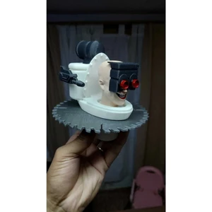 Skibidi Toilet - Skibidi Saw Şibili Tuvalet Klozet Adam Figür 13CM