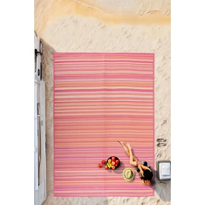 Melaris Plaj Karavan Halısı Hasır Kilim Katlanabilir Halı Balkon Teras Bahçe Kamp Halısı