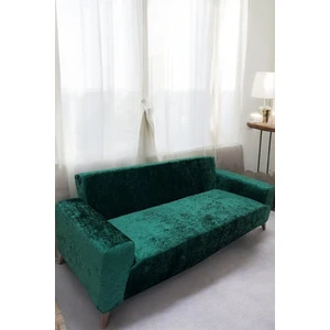 Kadife 3 Kişilik Koltuk Örtüsü Leke Tutmaz Esnek Solma Yapmaz Parlak Kadife Koltuk Kılıfı