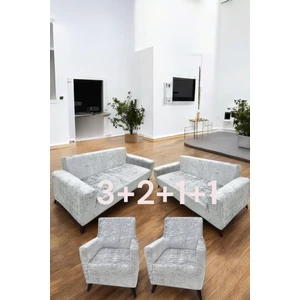 Kadife 3+2+1+1 Likralı Esnek Yıkanabilir Koltuk Örtüsü, Parlak Kadife 3+2+1+1 Koltuk Kılıfı