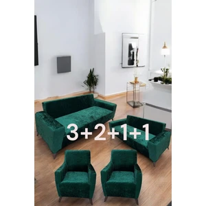 Kadife 3+2+1+1 Likralı Esnek Yıkanabilir Koltuk Örtüsü, Parlak Kadife 3+2+1+1 Koltuk Kılıfı