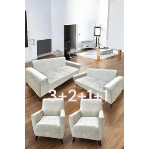 Kadife 3+2+1+1 Likralı Esnek Yıkanabilir Koltuk Örtüsü, Parlak Kadife 3+2+1+1 Koltuk Kılıfı