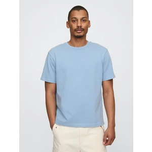 Erkek Mavi Heavyweight Original T-Shirt