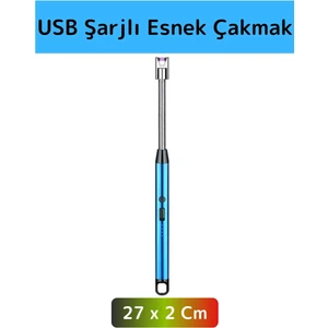 Premium Kompakt Esnek Rüzgara Yağmura Dayanıklı Outdoor Kamp Şarjlı Elektrikli Ocak Çakmağı