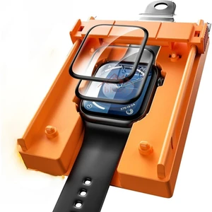 Apple Watch Akıllı Saatler Ile Uyumlu Uygulaması En Kolay Ekran Koruyucu Otomatik Hizalama Aparatlı Kit Series 10 42 mm Series 10 46 mm 40MM 41MM 44MM 45MM Series 9 8 7 Se 6 5 4 Uyumlu