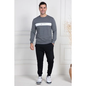 Mecit 2976 Gri Iki Ip Örme Spor Model Erkek Pijama Takımı