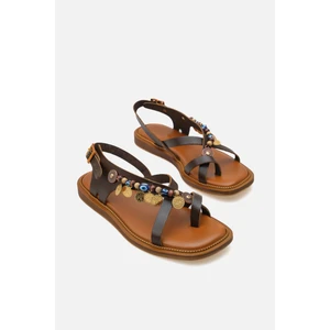 Corridor Italy - Günlük Kadın  Deri Sandalet