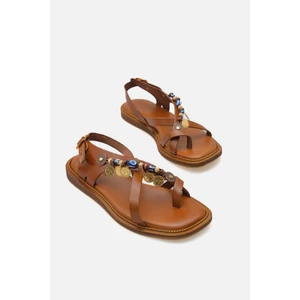 Corridor Italy - Günlük Kadın  Deri Sandalet