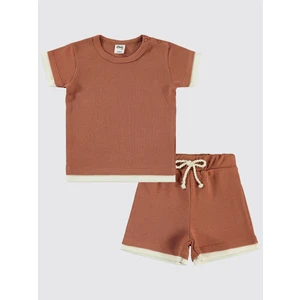Civil Baby Erkek Bebek Şortlu Takım 6-18 Ay Kiremit