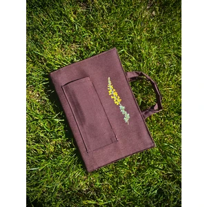 24X17 cm Su Itici Kumaş Kitap Çantası - Minimalist Tasarım