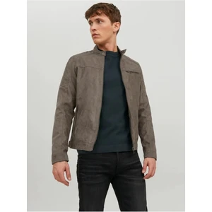 Jack & Jones Açık Kahverengi Erkek Pu Deri Ceket 12147218