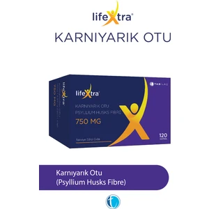 Karnıyarık Otu 750 mg 120 Bitkisel Kapsül Psyllium Husk