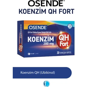 Koenzim QH Fort Ubikinol 200 mg 30 Yumuşak Kapsül