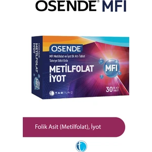 MFI 30 Dilaltı Tablet Metilfolat Iyot