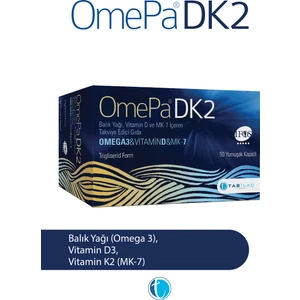 DK2 50 Yumuşak Kapsül D3K2 Omega 3 Balık Yağı