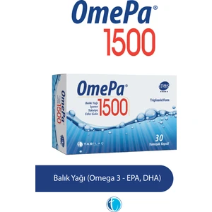 1500 Balık Yağı 30 Yumuşak Kapsül Omega 3
