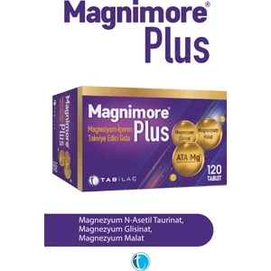 Plus Magnezyum 120 Tablet N-Asetil Taurinat Bisglisinat Malat