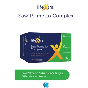 Saw Palmetto Complex 60 Yumuşak Kapsül Cüce Palmiye Sakız Kabağı Isırgan Sülforafan Likopen