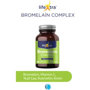 Bromelain Complex 30 Bitkisel Kapsül Krom Pikolinat Yeşil Çay Ekstresi