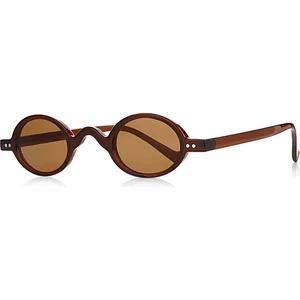 Yuvarlak Unisex Güneş Gözlüğü Kahverengi 1028