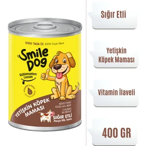 Dog Yetişkin Köpek Konserve Maması Sığır Etli 400 Gr.